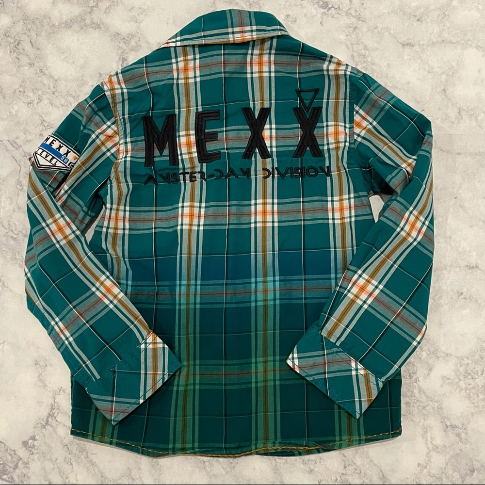 MEXX Amsterdam Long Sleeve Green Teal Shirt
